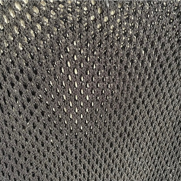 Wilfred Free Aritzia Black Mesh Pullover Tunic Sweater Crew Neck Viscose - Picture 2 of 9